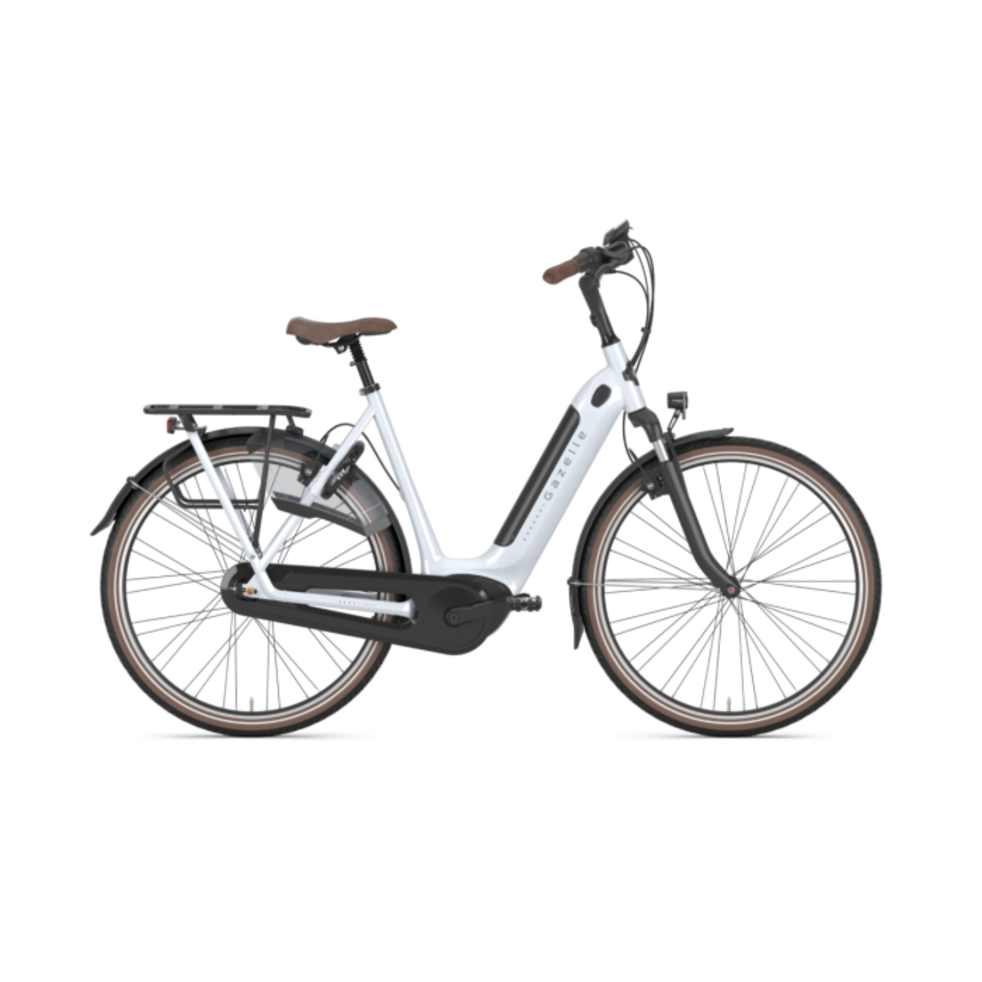 Gazelle Arroyo C7+  Elite Elcykel Frozen White