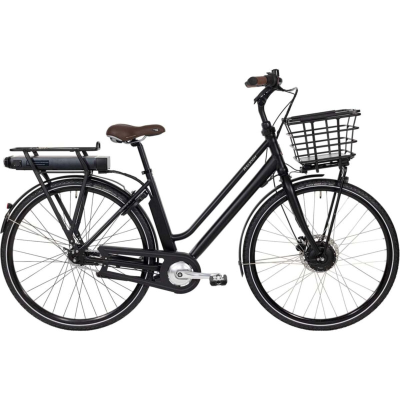 Raleigh Sussex E1 Elcykel Mat Sort