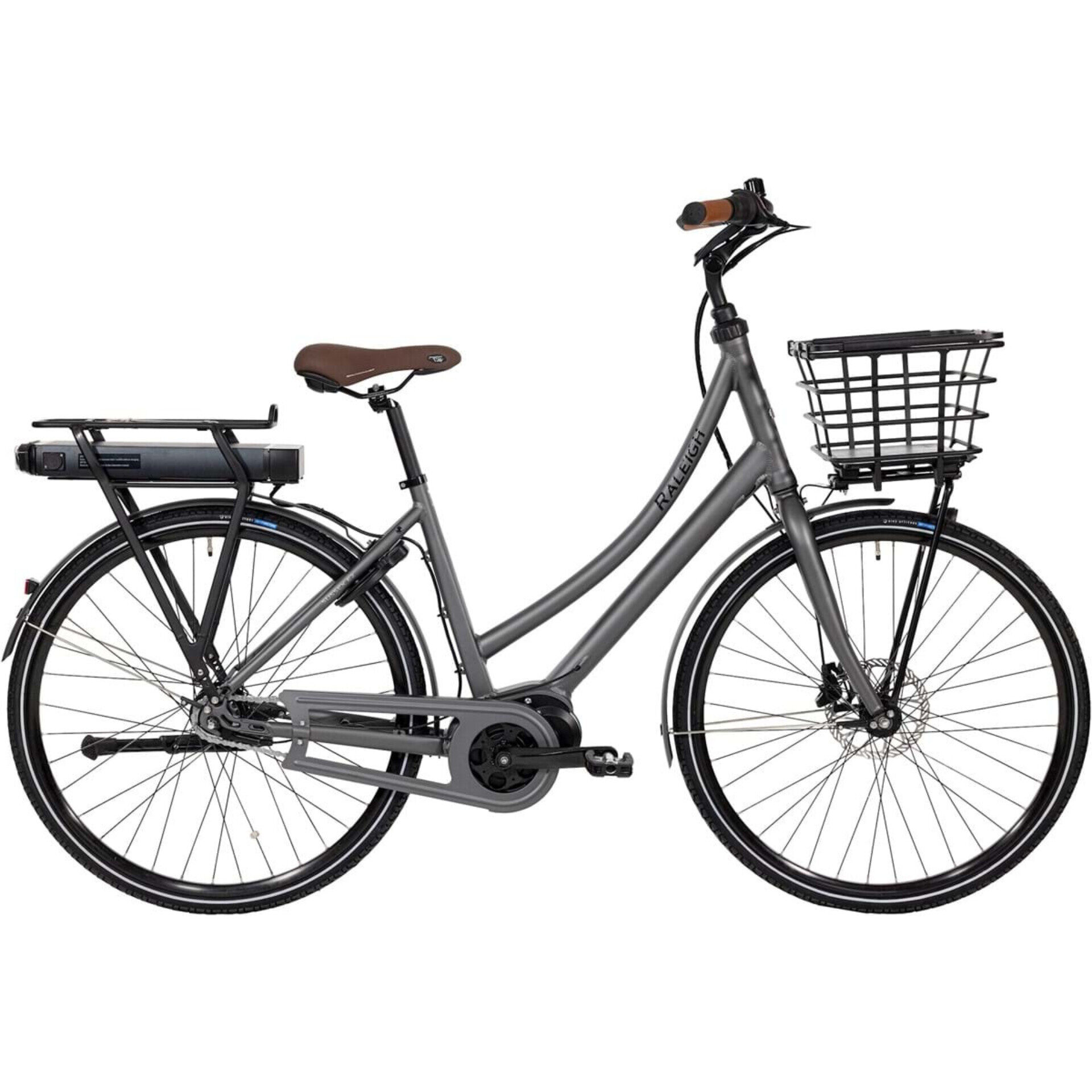 Raleigh Sussex E2 Dame Elcykel Mat Grå