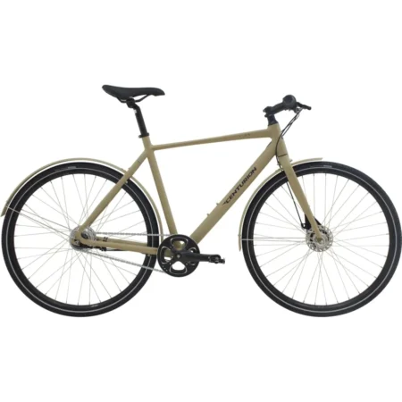 Centurion Lean Herre cykel i mat sandfarve, set fra siden.
