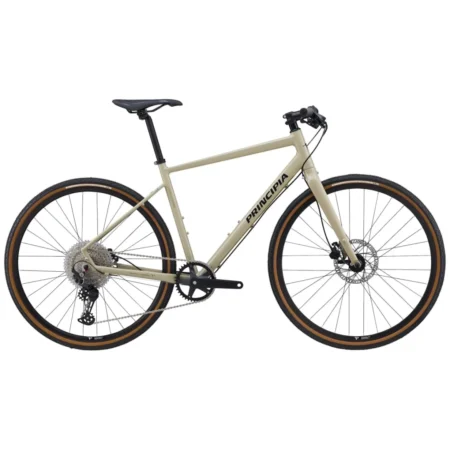Principia Gravel H20 cykel i sandfarve med Shimano Deore